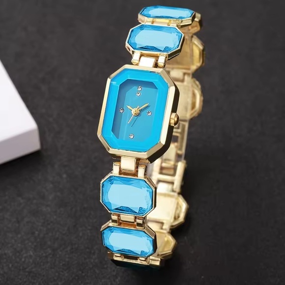 Golden Sapphire Turquoise Classic Wristwatch main image 4